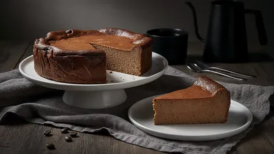 TARTA DE QUESO CON CAFE