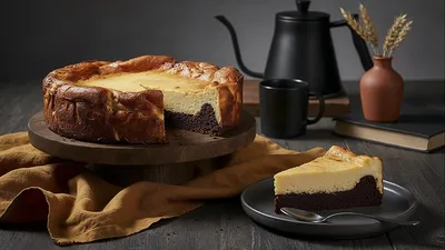 TARTA DE QUESO CON BROWNIE