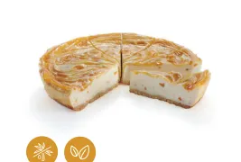 CHEESECAKE DE MARACUYA Y MELOCOTON 1550 (12POR.)