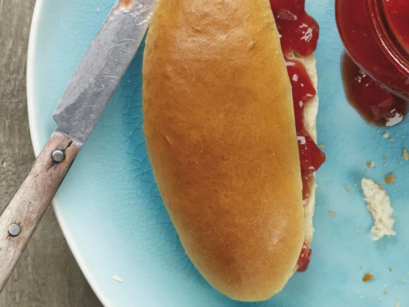 Hamburguesa de salmón en pan *brioche*